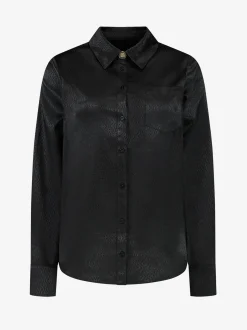 Blouse met all over N logo