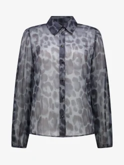 Blouse met luipaardprint