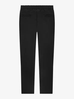 Broek met elastische tailleband en koord