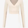 Cardigan met strikkoord