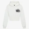 Cropped hoodie met logo
