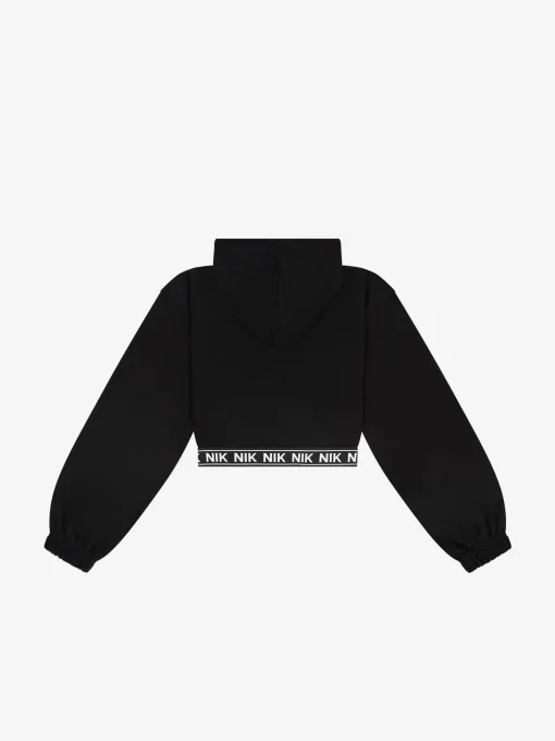 Cropped hoodie met NIK&NIK band