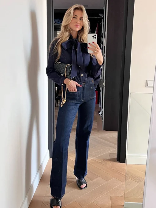 Flared jeans met high waist