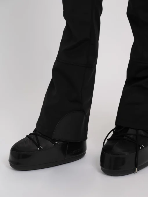 Flared ski broek met verstelbare taille