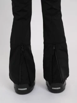 Flared ski broek met verstelbare taille