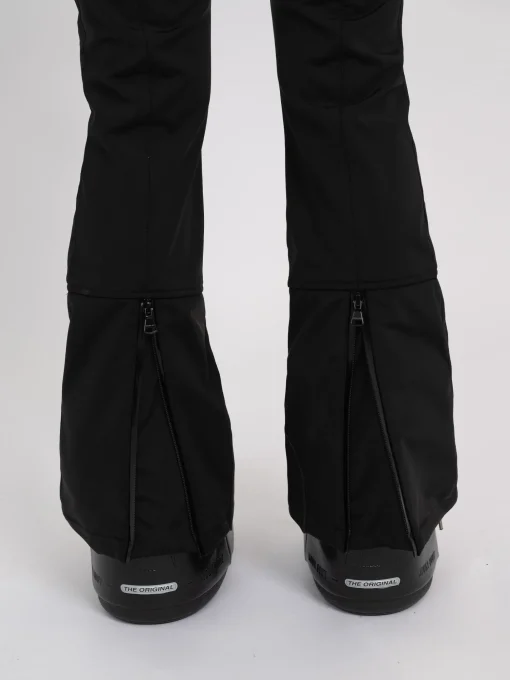 Flared ski broek met verstelbare taille