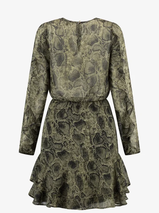 Jurk met slangen print