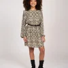 Jurk met slangenprint