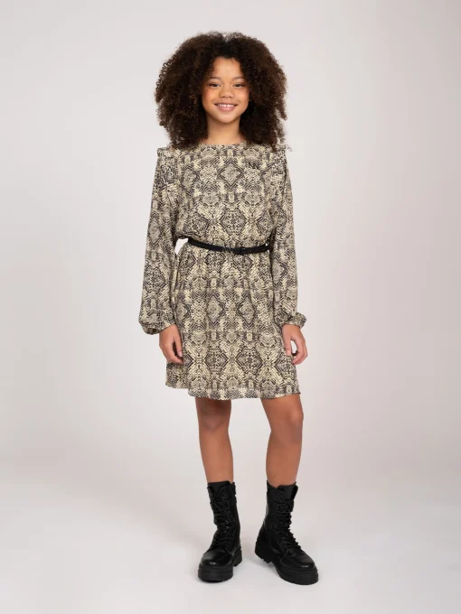 Jurk met slangenprint