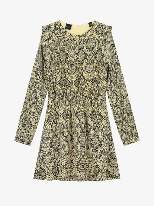 Jurk met slangenprint