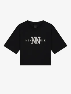 Korte T-shirt met NN print