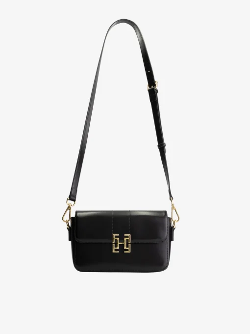 Leren-look tas met FH gesp