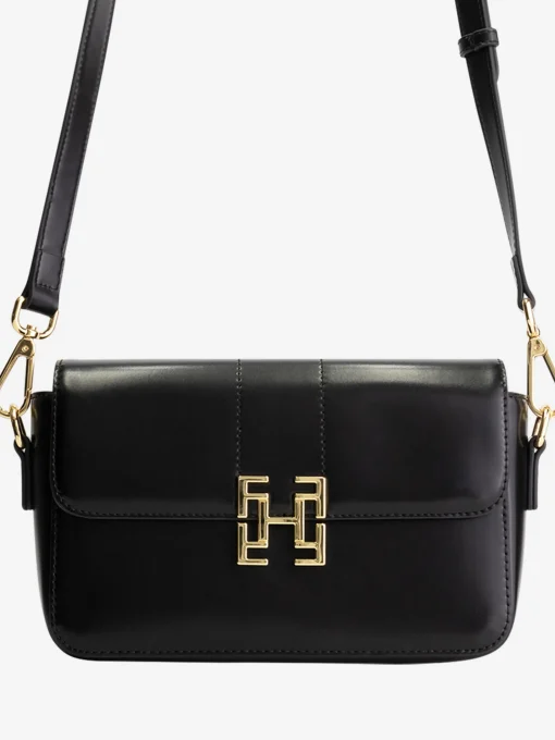 Leren-look tas met FH gesp