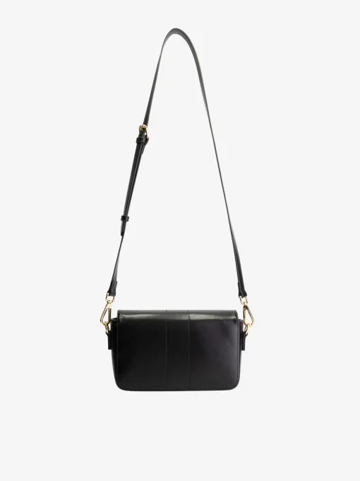Leren-look tas met FH gesp