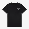 Losvallend T-shirt met geborduurde tekst