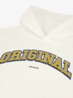 Losvallende hoodie met print