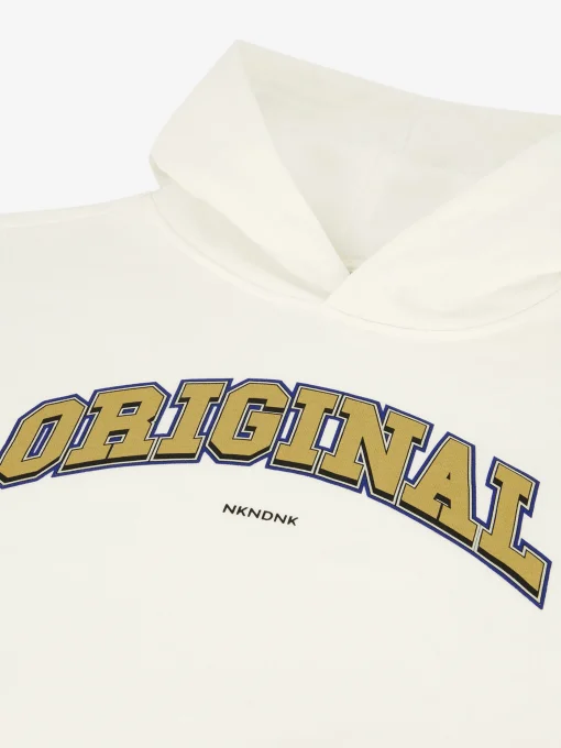 Losvallende hoodie met print