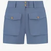 Mid rise shorts