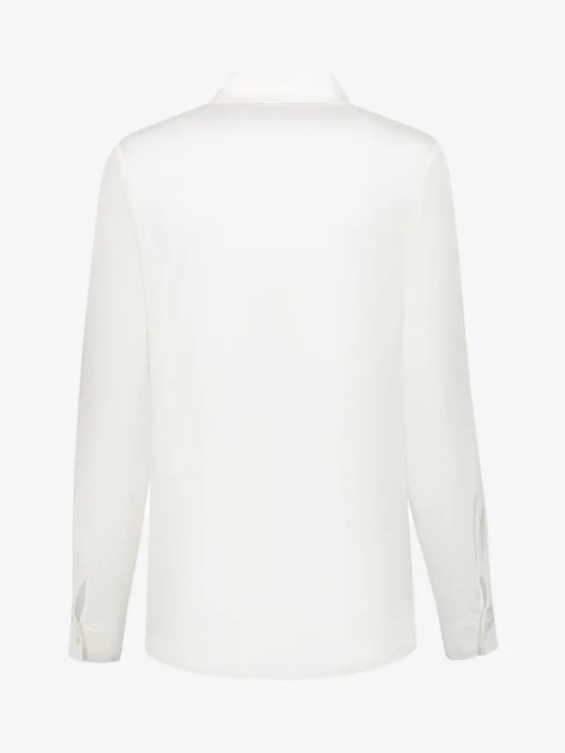 Satijn-look blouse met ruches