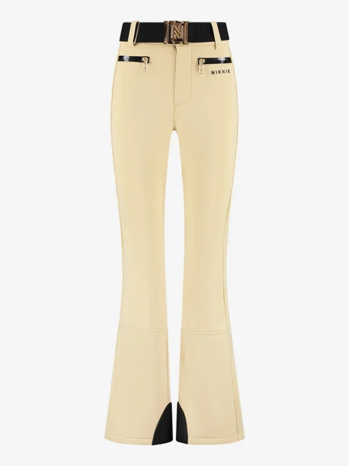Ski broek met flared pasvorm en verstelbare riem