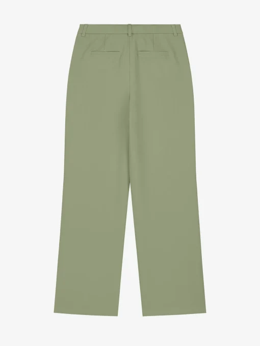 Straight fit broek met split