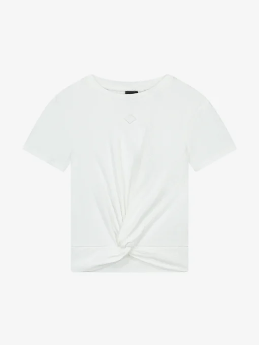 T-shirt met knoop