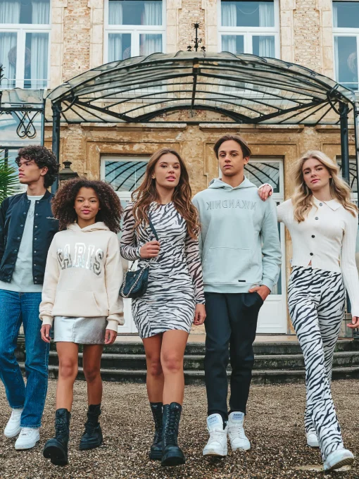 Zachte polo met elastieken tailleband