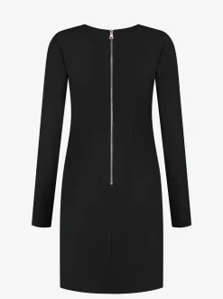 Aansluitende jurk met glitter strik