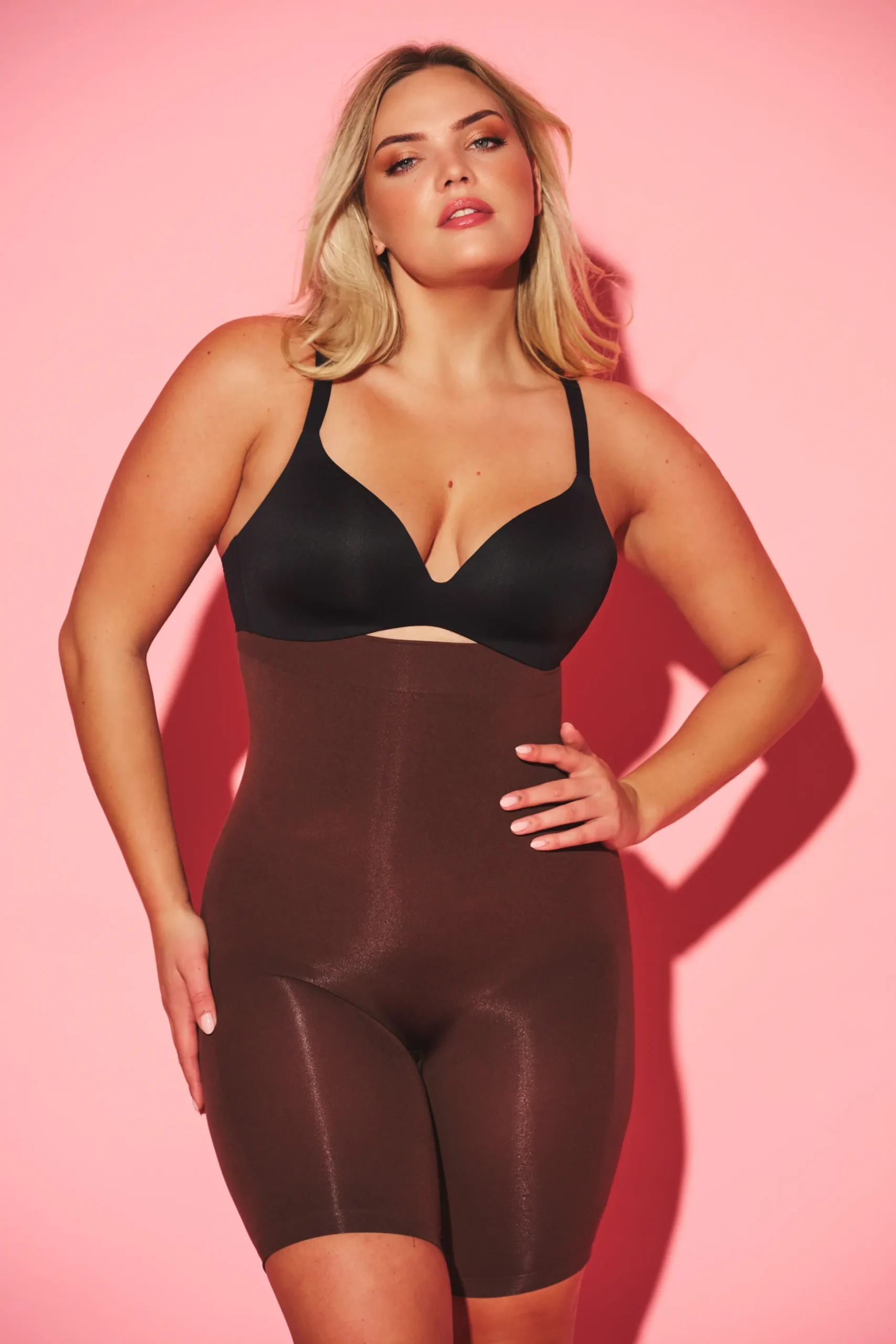 Aansluitende shaping shorts met antislip rand