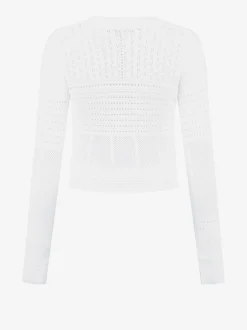 Ajour knit cardigan