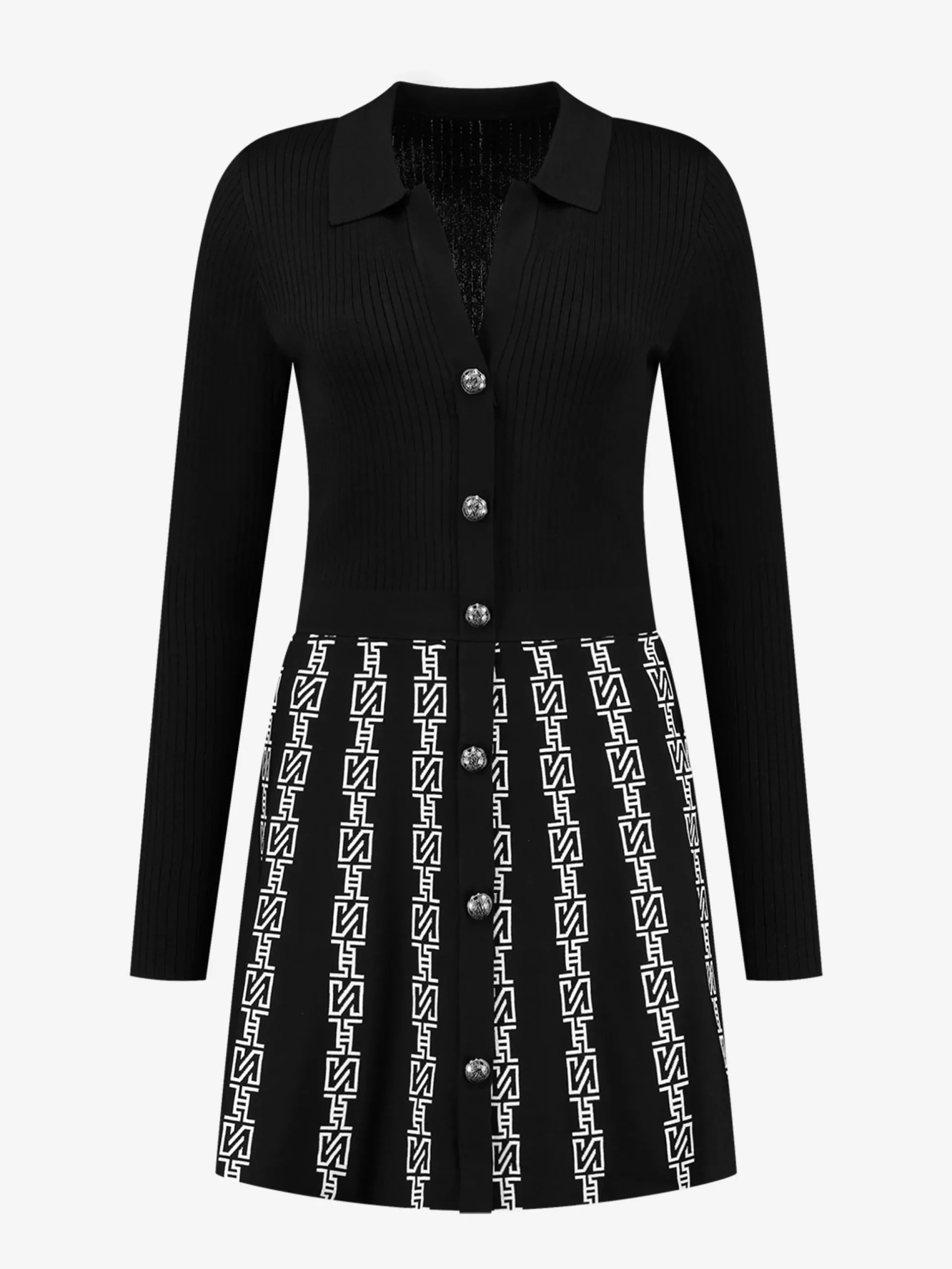 A-lijn jurk met N logo’s