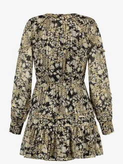 Bloemenprint jurk met ruches