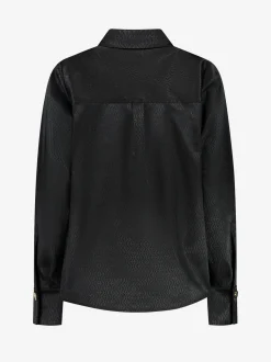 Blouse met all over N logo