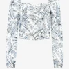 Blouse met bloemen print