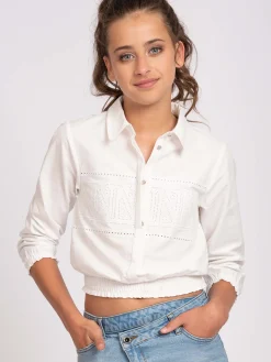 Blouse met embroidery