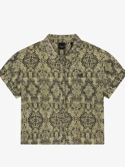 Blouse met slangenprint