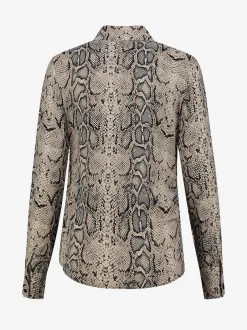 Blouse met slangenprint