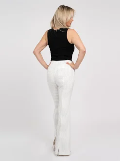 Broek met krijtstreep