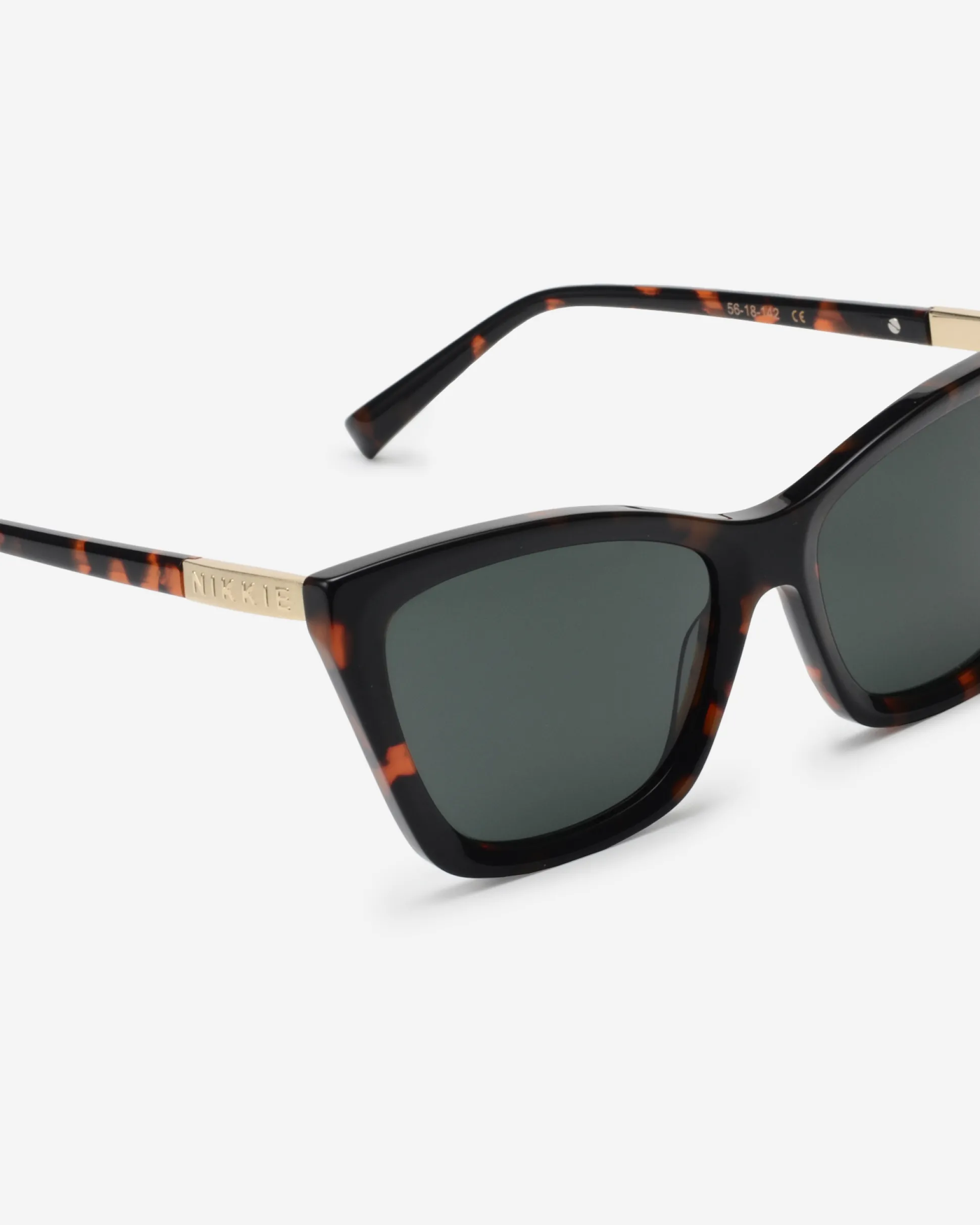 Cat-eye zonnebril met acetaat montuur