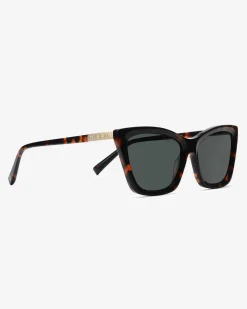 Cat-eye zonnebril met acetaat montuur