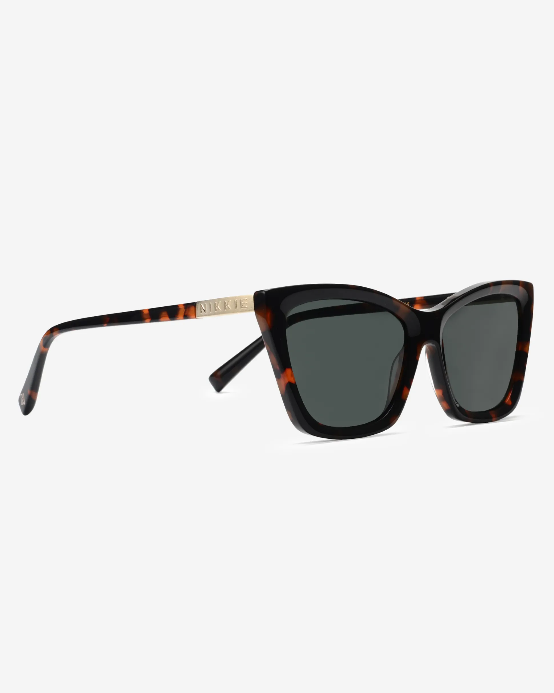 Cat-eye zonnebril met acetaat montuur