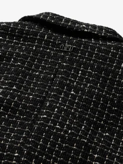 Cropped blazer met pied-de-poule patroon