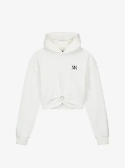 Cropped hoodie met ring
