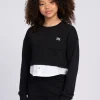 Cropped sweater met borstzakje