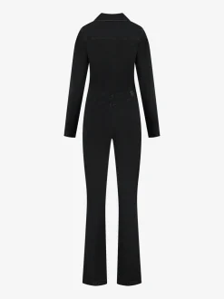 Denim jumpsuit met rits