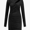 Fitted jurk met cut-out