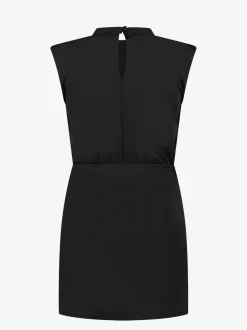 Fitted jurk met knopen