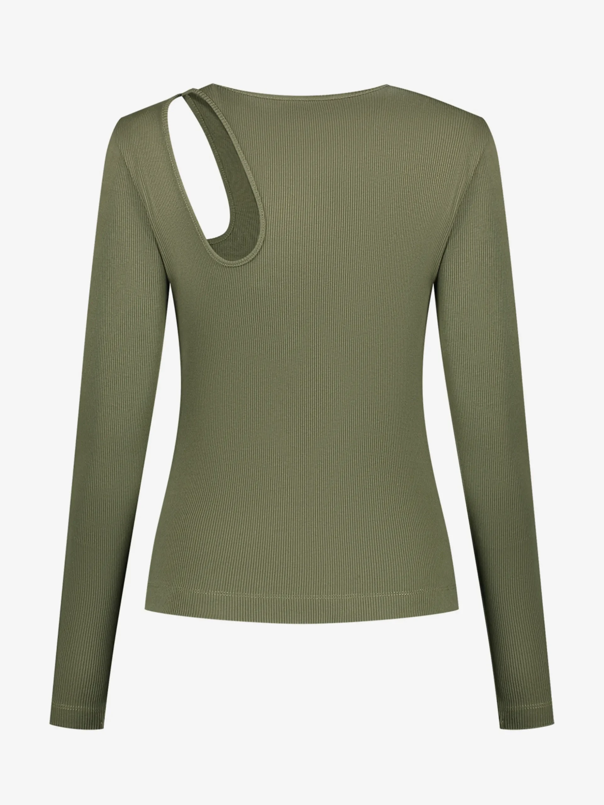 Fitted top met cut-out