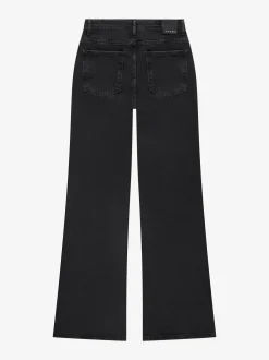 Flared jeans met studs aan zijkant
