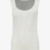 Geribbelde tank top